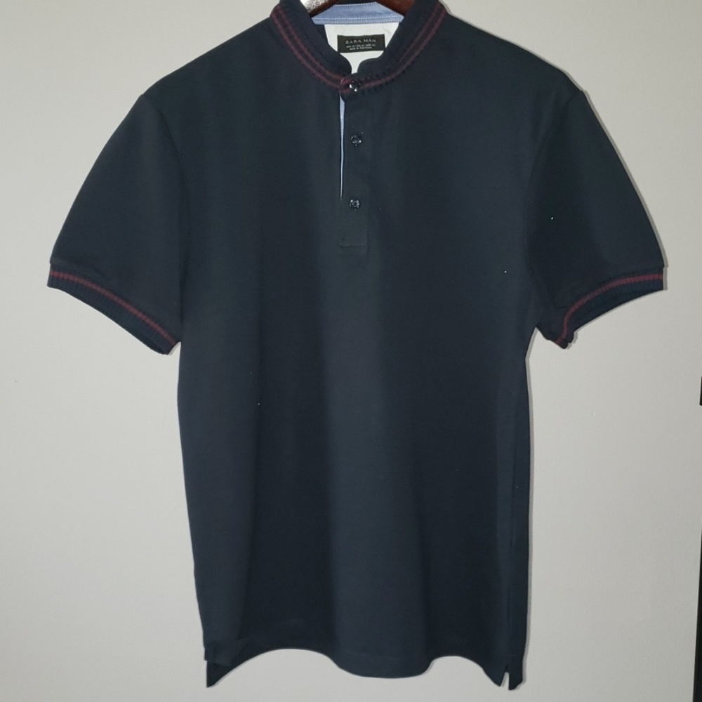 Zara Henley polo shirt